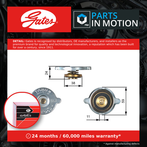 Radiator cap fits - radiator,