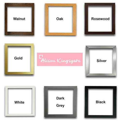Square picture frames black - square,