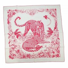 Hermes Carre 90 Silk Square Scarf JAUNGLE LOVE 100% silk Tag Box