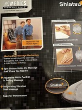 HoMedics Shiatsu Massaging Cushion Back Shoulder Seat Massager Remote New Boxed