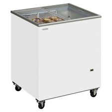 MOBILE BIKE SUITABLE SMALL GLASS LID ICE CREAM FREEZER DISPLAY+ FREE DELIVERY  