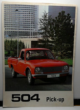 Peugeot 504 Pick Up Truck Car Sales Fold out leaflet