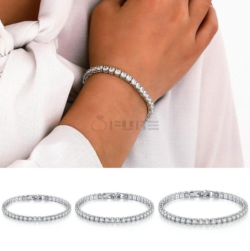Silver tennis bracelet - tennis, 4mm