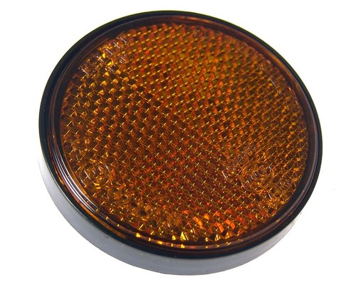 Reflector round orange - reflector,
