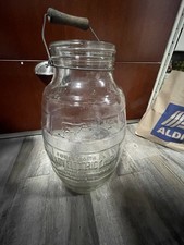 GEM DANDY COW GLASS JAR BOTTLE BUTTER CHURN US, ANTIQUE COUNTRY KITCHEN