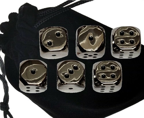 16mm weighty zinc alloy dice - zinc,