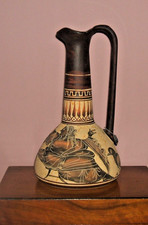 Greek Small Pitcher Classical Period Museum Replica Handmade 450 B.C.
