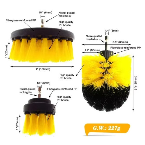 Drill cleaning brush - brush, set
