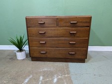 Vintage Oak Chest of Drawers – 5 Drawer Chest Mid-Century Utility Bedroom 1950s