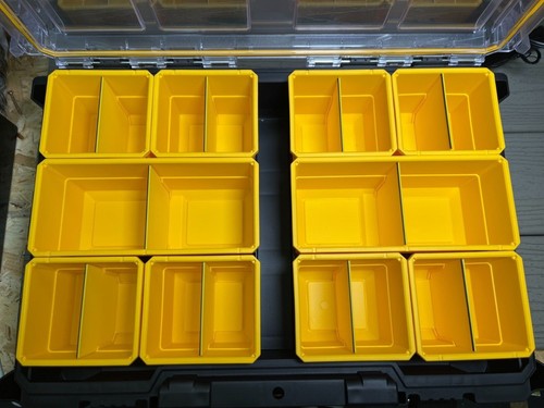 Yellow bin dividers - yellow,