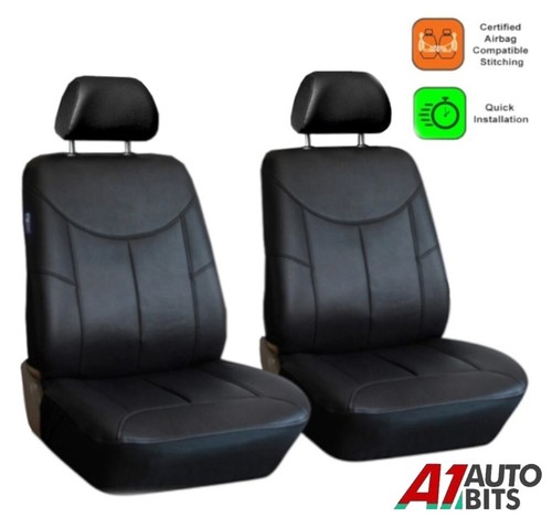 Front black seat - black, covers