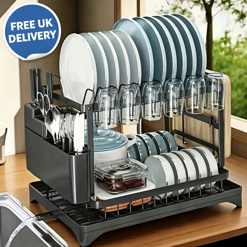 Tier dish drainer rack - dish,