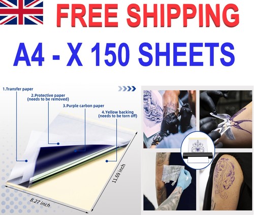 150 sheets tattoo transfer - 150,