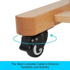 MEEDEN Studio H-Frame Easel -Adjustable Beech Wood Studio Art Easel, Natural