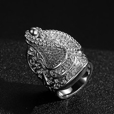 Silver Filled | Saddle Ring | Size 13 (Z) 42g Premium Design For Unisex