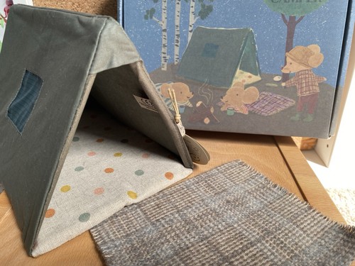 Maileg happy camper mouse - happy, tent