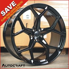 18" RS6 F GB Style ALLOY WHEELS X4 - TYRES Fits : AUDI A3 A4 A6 TT PCD: 5X112