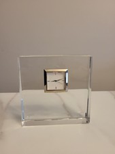 Waterford Crystal John Rocha clock, 11x11 cm, used