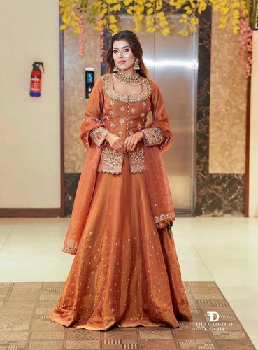 Lehenga rust suit - rust,