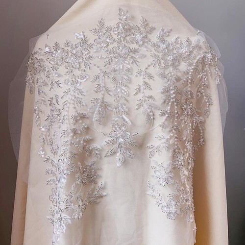 Lace applique flower - lace,