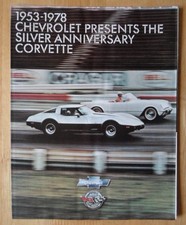 CHEVROLET CORVETTE orig 1978 25th Silver Anniversary USA Mkt Sales Brochure 
