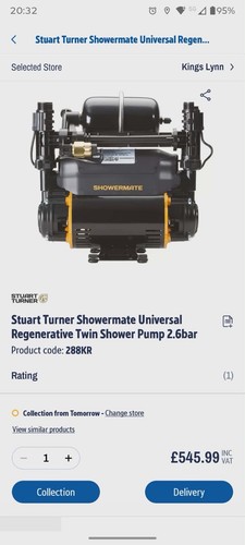 Stuart turner showermate - stuart,
