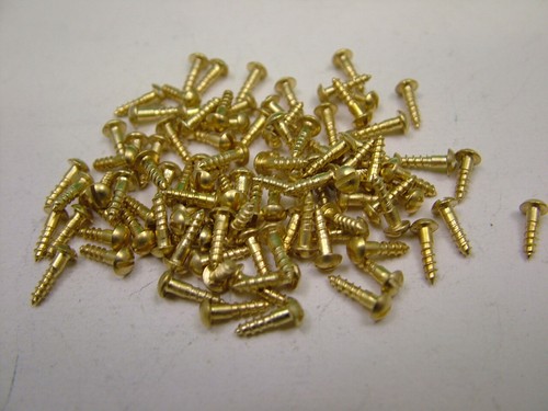 Small solid brass screws - ,, pack