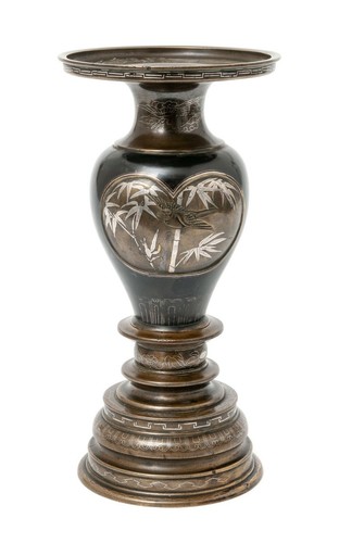 Fine meiji japanese bronze - japanese,