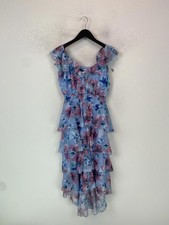 Quiz Light Blue Floral Midi