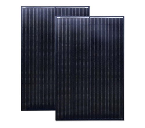 Black 500w solar panel - black,