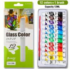 12pk Glass Paint Set -