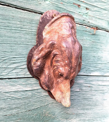 Vintage note holder hound - note,