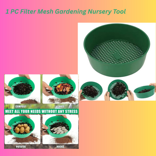 Plastic soil sieve filter - soil, mesh