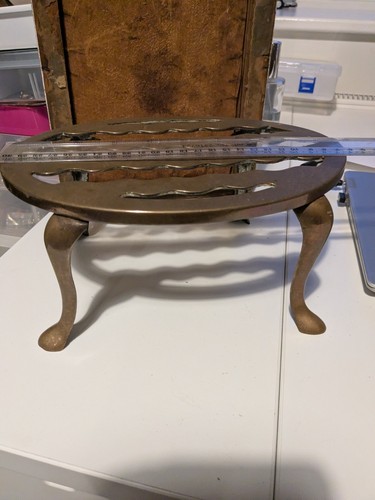 Brass kettle stand - brass,