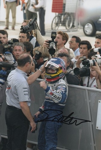 Jacques villeneuve hand signed - jacques,