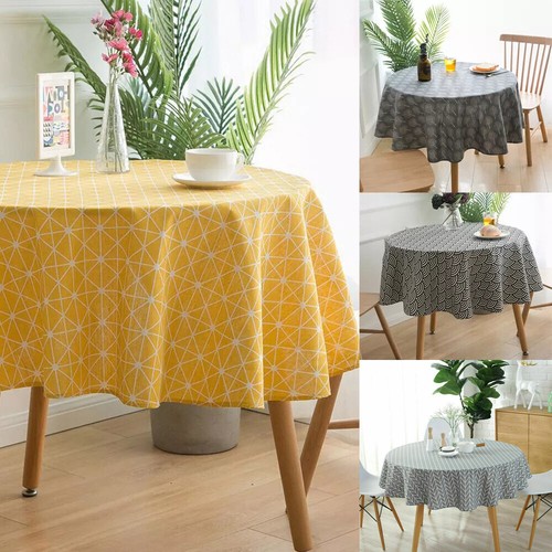 Vintage round tablecloth - round,