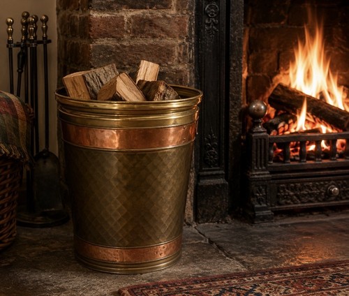 Vintage brass copper coal - brass/copper,