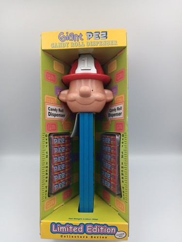 Giant talking fireman pez - talking,