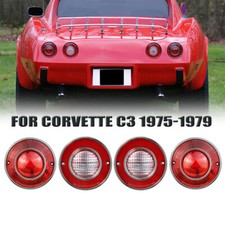 4Pcs Rear Tail Light Housing For Chevrolet Corvette C3 1975 1976 1977 1978 1979