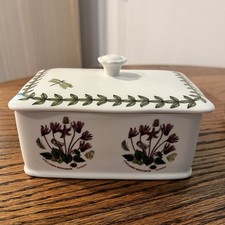 Portmeirion Botanic Garden Floral Covered Butter Dish Dragonfly