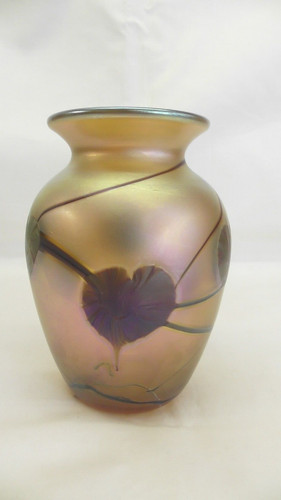 Okra iridescent glass - okra, 5