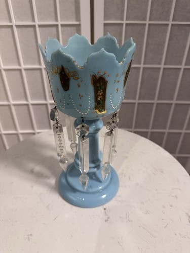 Victorian blue opaline lustre - victorian,