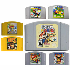 N64 Console SUPER MARIO DONKEY KONG POKEMON STADIUM 2 Paper 64 KART for Nintendo