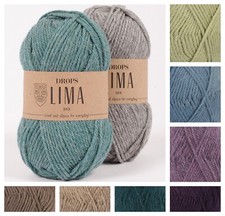 Drops Lima - Alpaca Double Knit Yarn Crochet Knitting Dk 50gr Doubleknit