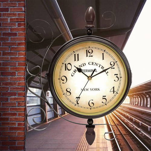 Outdoor double sided clock - double,