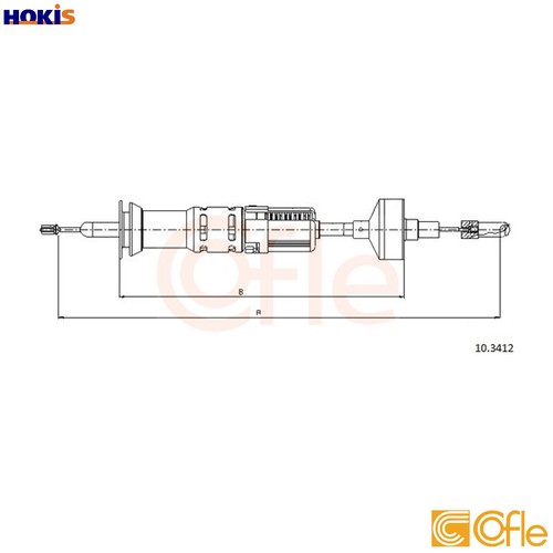 Cable pull clutch control - cable,