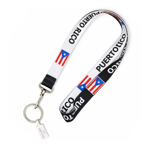 Puerto rico flag lanyard - flag,