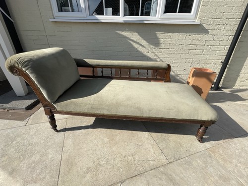 Edwardian antique chaise - antique,