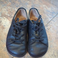 Vivobarefoot Addis black leather barefoot School Shoes Size 1 EU33