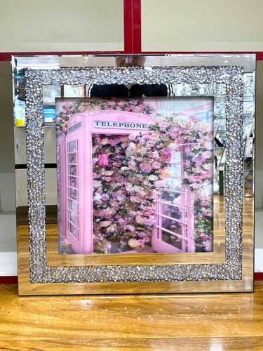 Crushed diamond phone booth - crushed,